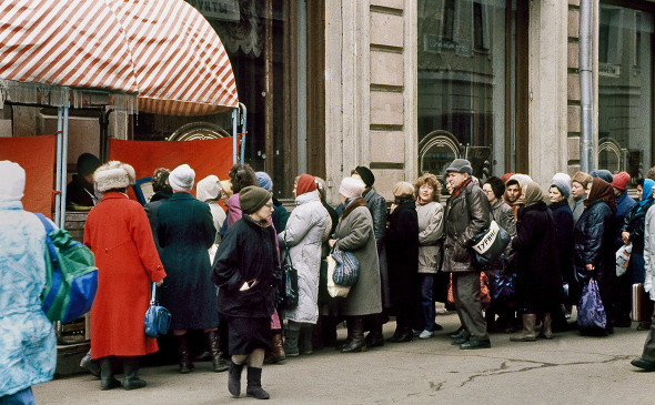 Очередь в Москве, 1991 год. Фото: Юрий Сомов, РИА Новости